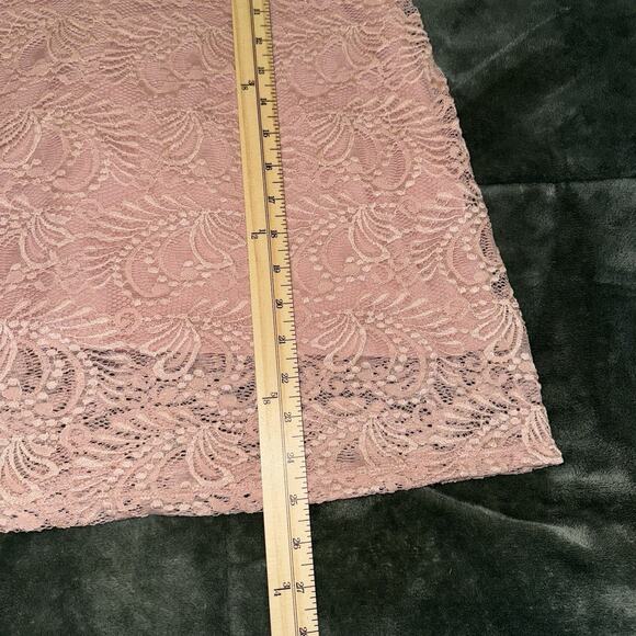 Elodie Women's Blouse Size L Sleeveless Solid Pink Mesh Layer Boho Casual NWT - Picture 6 of 8